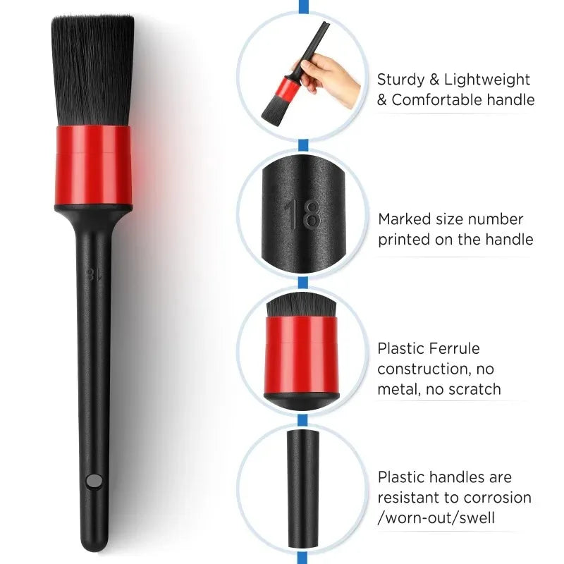 Apex Drive Interior Detailing Brush Kit (5-Piece)