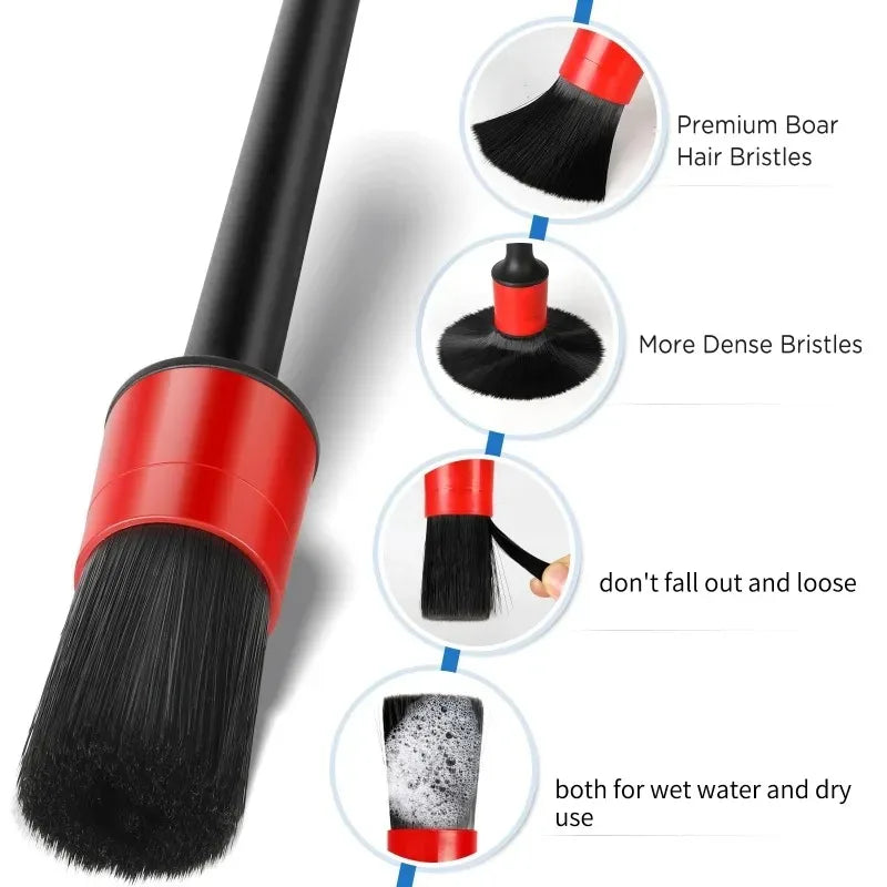 Apex Drive Interior Detailing Brush Kit (5-Piece)